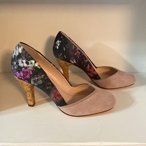 Anthropologie plenty by Tracy Reese floral heels